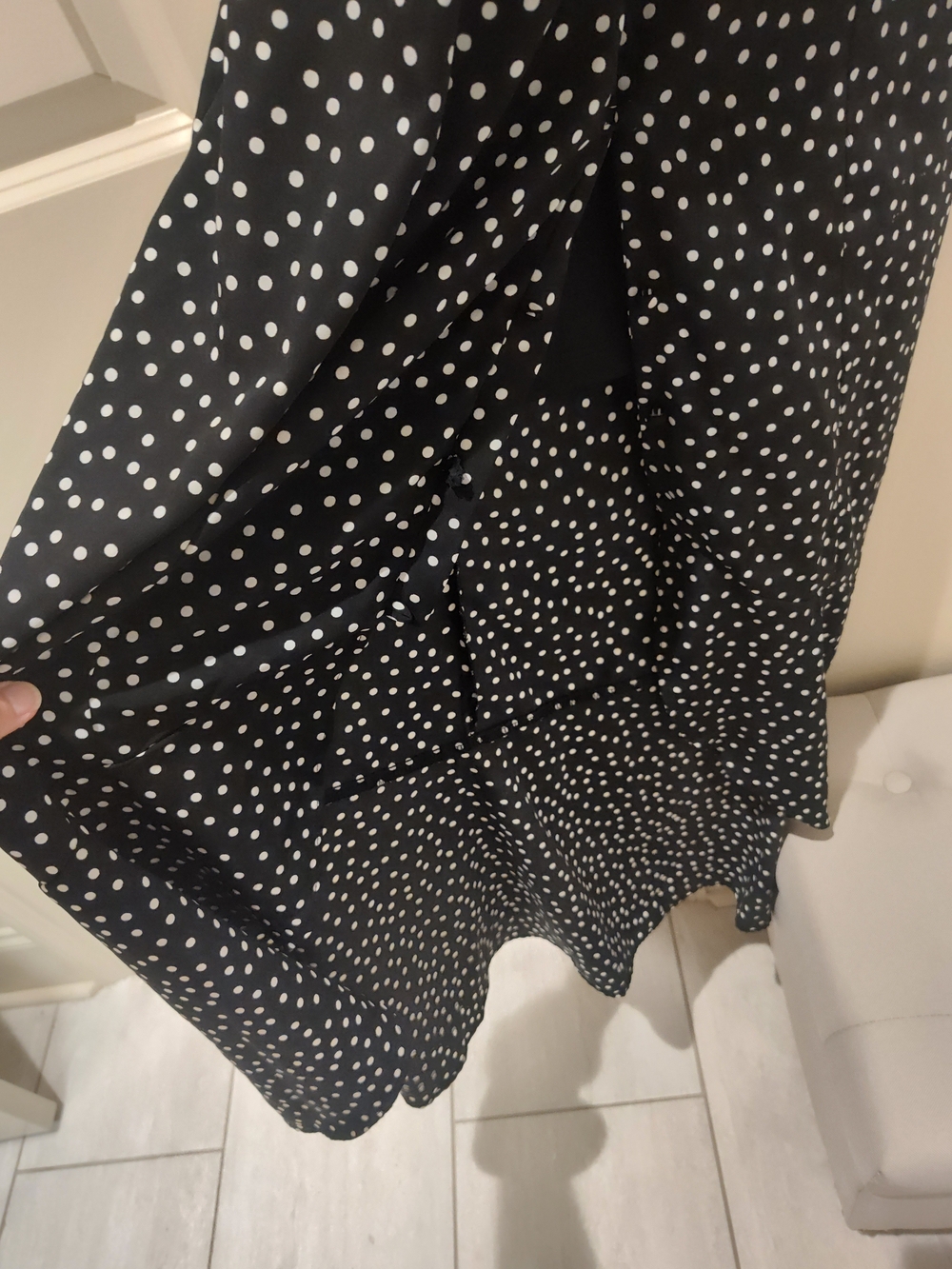 Sienna Sky Black and White Polka Dot Slip Dress Size M - Picture 3 of 4